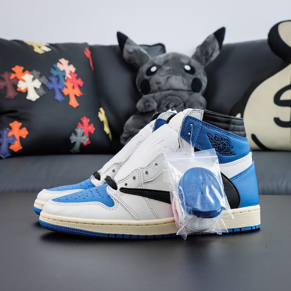 Travis Scott x Air Jordan 1 Retro High OG SP Fragment Military Blue