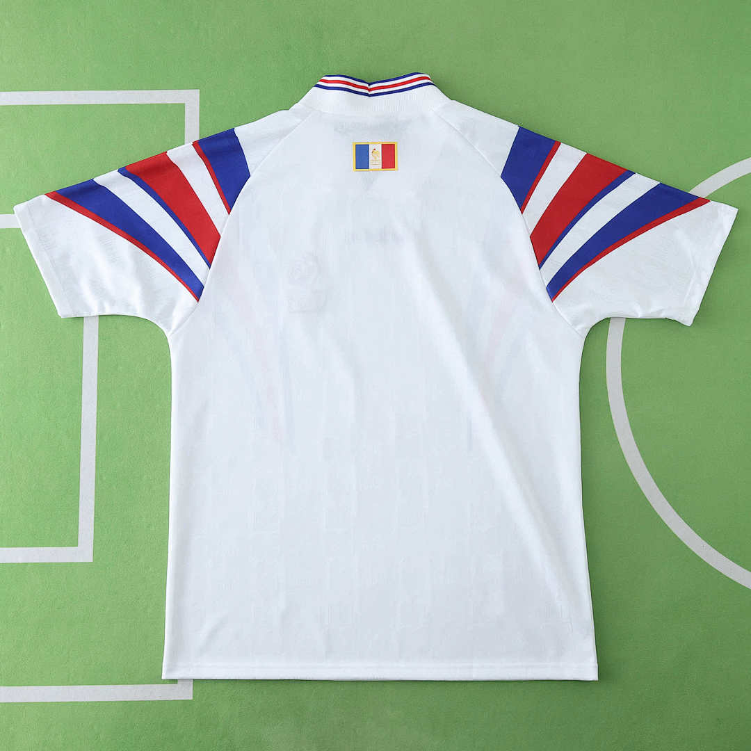 Maillot France 1996 Extérieur Rétro — Édition Euro 96