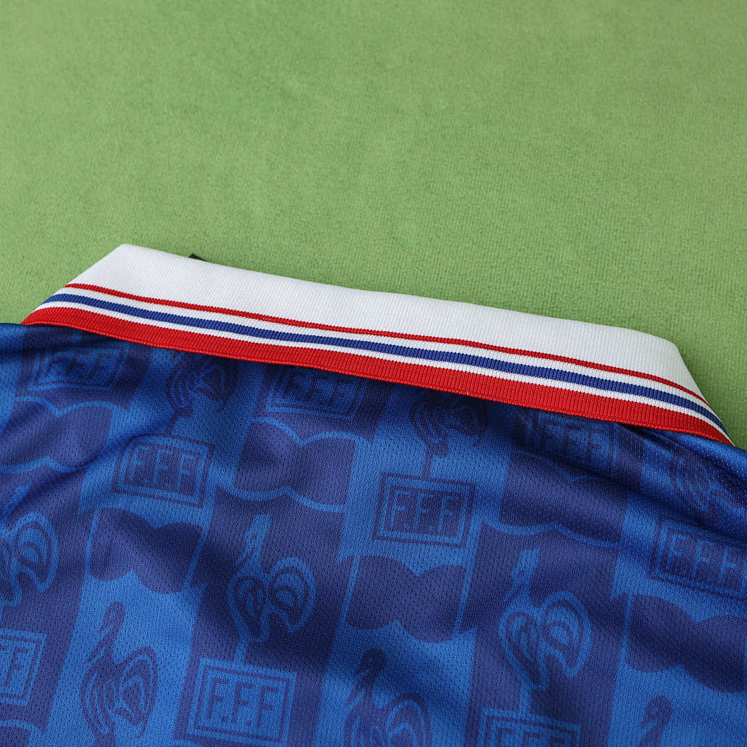 Maillot France 1996 Domicile Rétro — Édition Euro 96