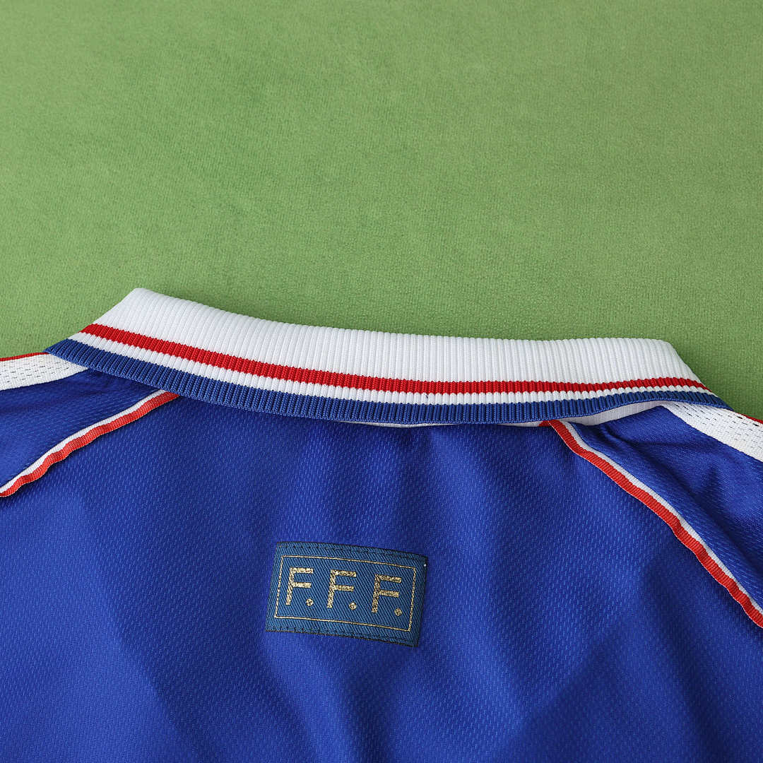 Maillot France 1998 Domicile Rétro — Édition Champions du Monde