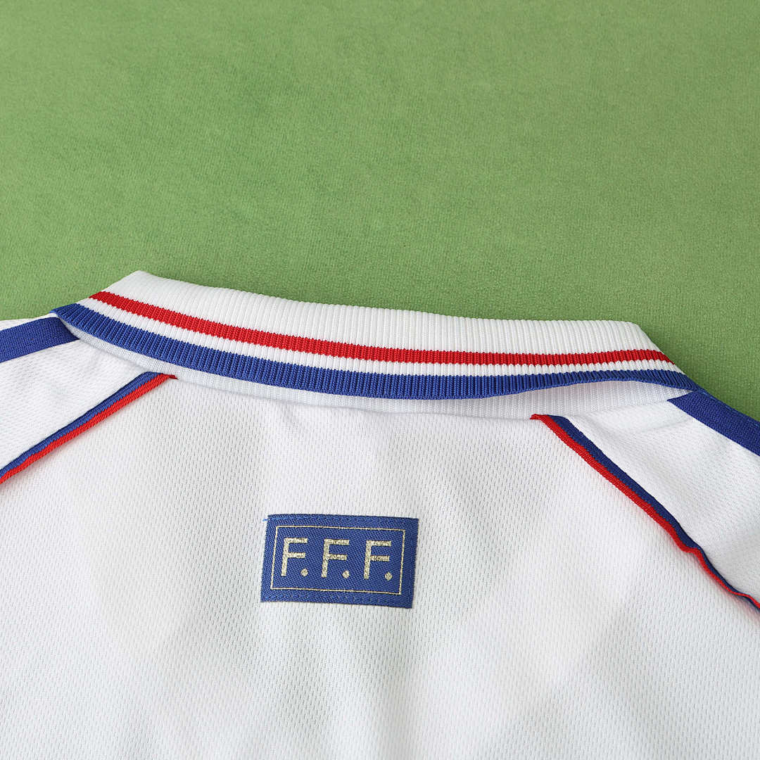 Maillot France 1998 Extérieur Rétro — Édition Champions du Monde
