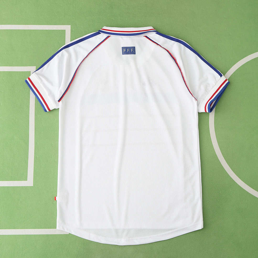 Maillot France 1998 Extérieur Rétro — Édition Champions du Monde
