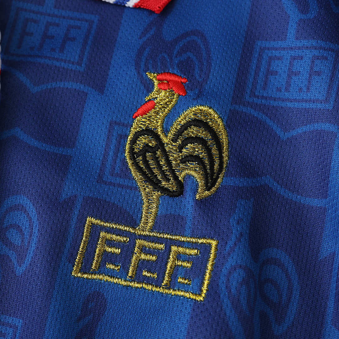Maillot France 1996 Domicile Rétro — Édition Euro 96