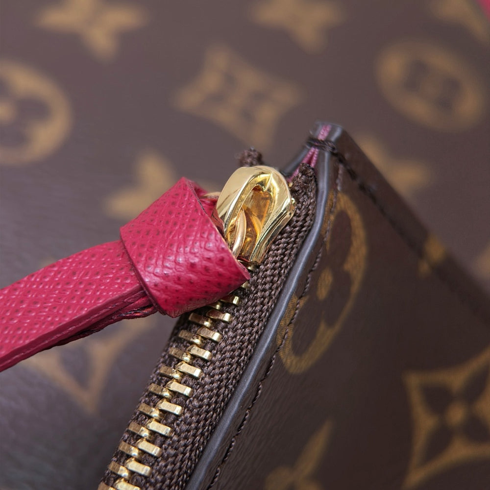 Pochette Toile Monogrammée — Porte-Main ou Épaule