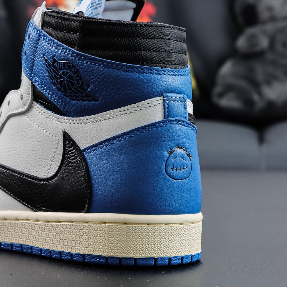 Travis Scott x Air Jordan 1 Retro High OG SP Fragment Military Blue