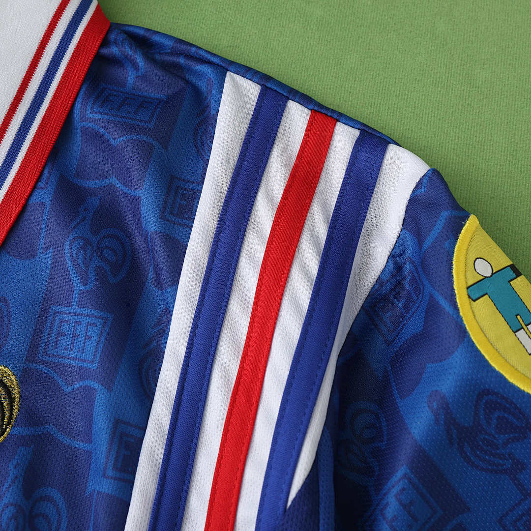Maillot France 1996 Domicile Rétro — Édition Euro 96