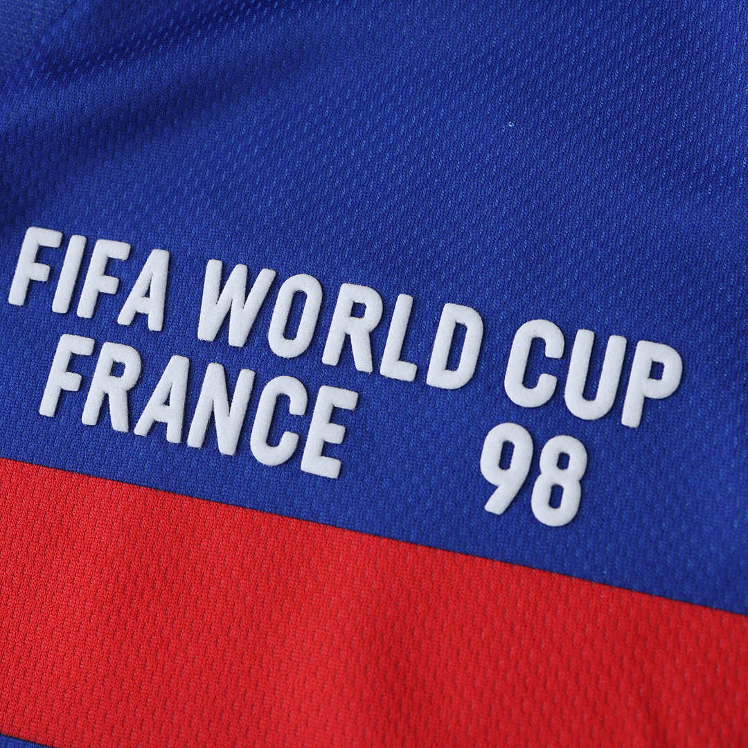 Maillot France 1998 Domicile Rétro — Édition Champions du Monde