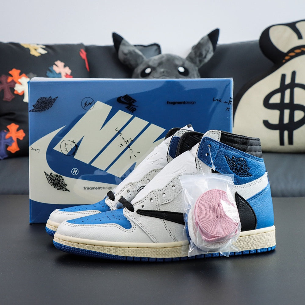 Travis Scott x Air Jordan 1 Retro High OG SP Fragment Military Blue