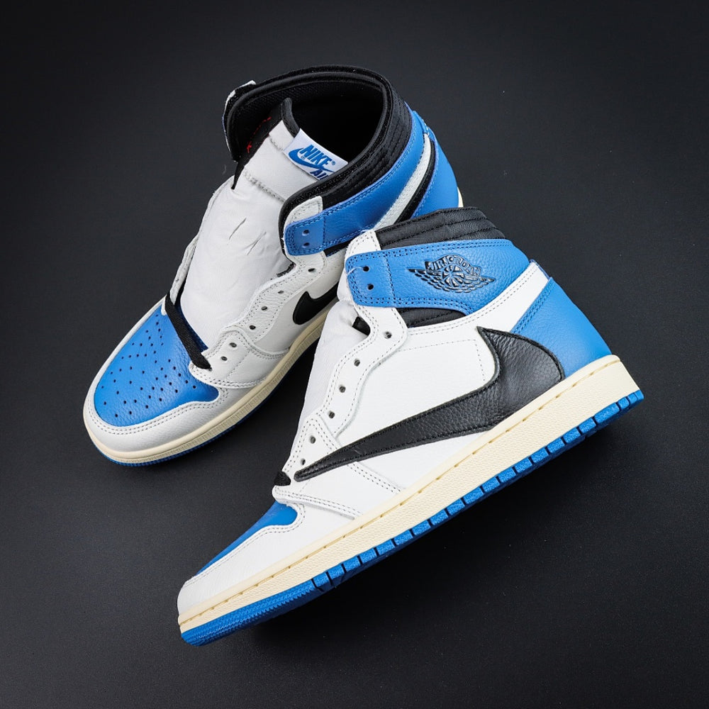 Travis Scott x Air Jordan 1 Retro High OG SP Fragment Military Blue