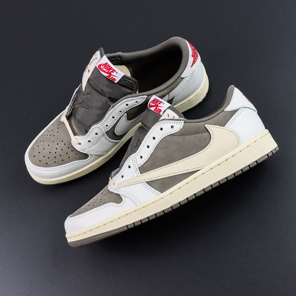 Sneakers Basses Daim Marron & Cuir Ivoire 'Reverse Mocha'