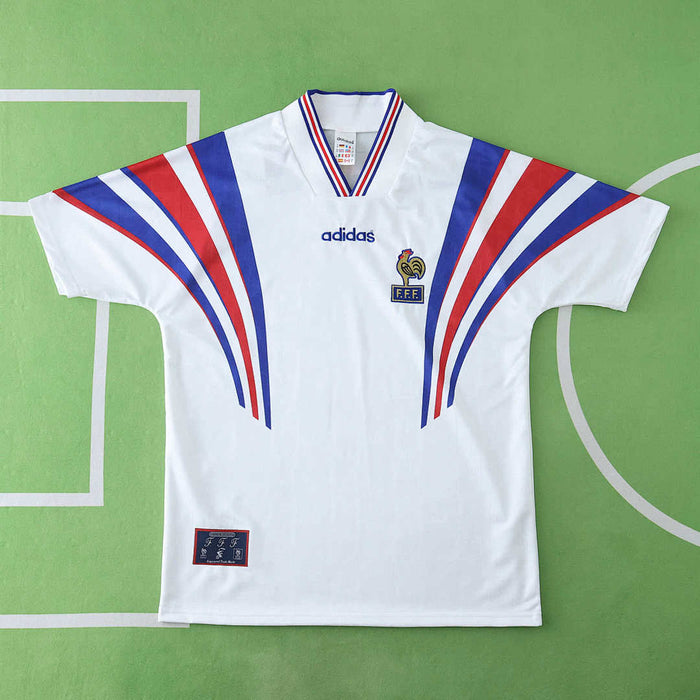 Maillot France 1996 Extérieur Rétro — Édition Euro 96
