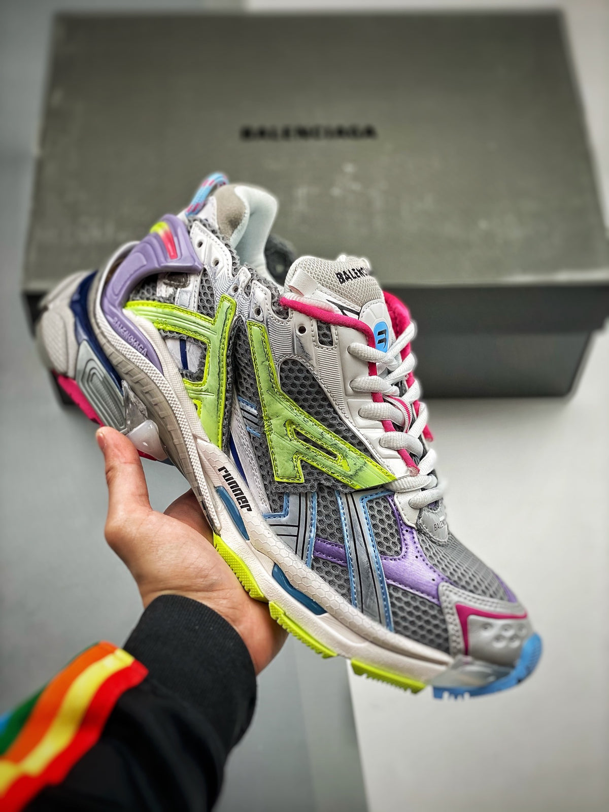 Sneakers Runner 'Violet Multicolore'