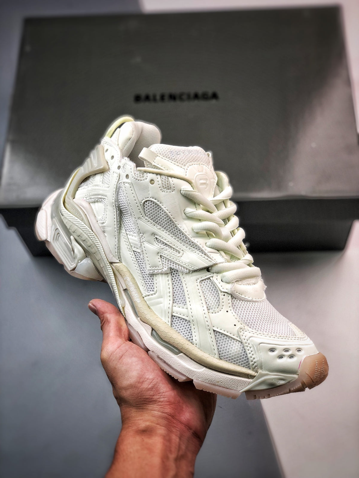 Sneakers Runner 'Blanc Phosphorescent'