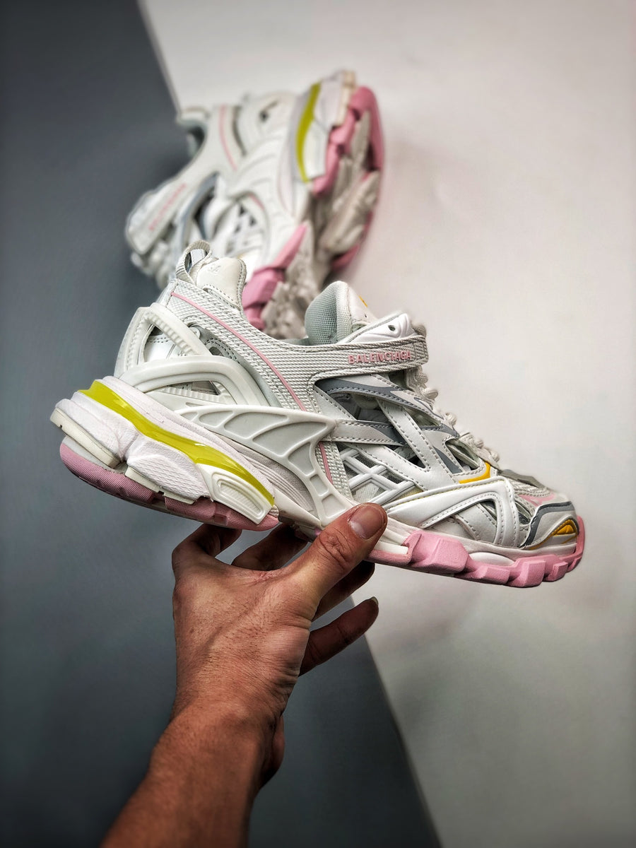 Sneakers Track 2.0 'Blanc Rose Jaune'