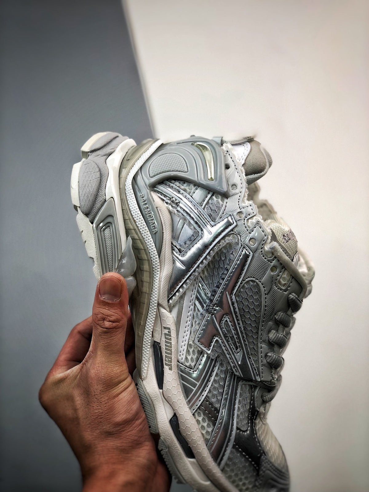 Sneakers Runner 'Argent'
