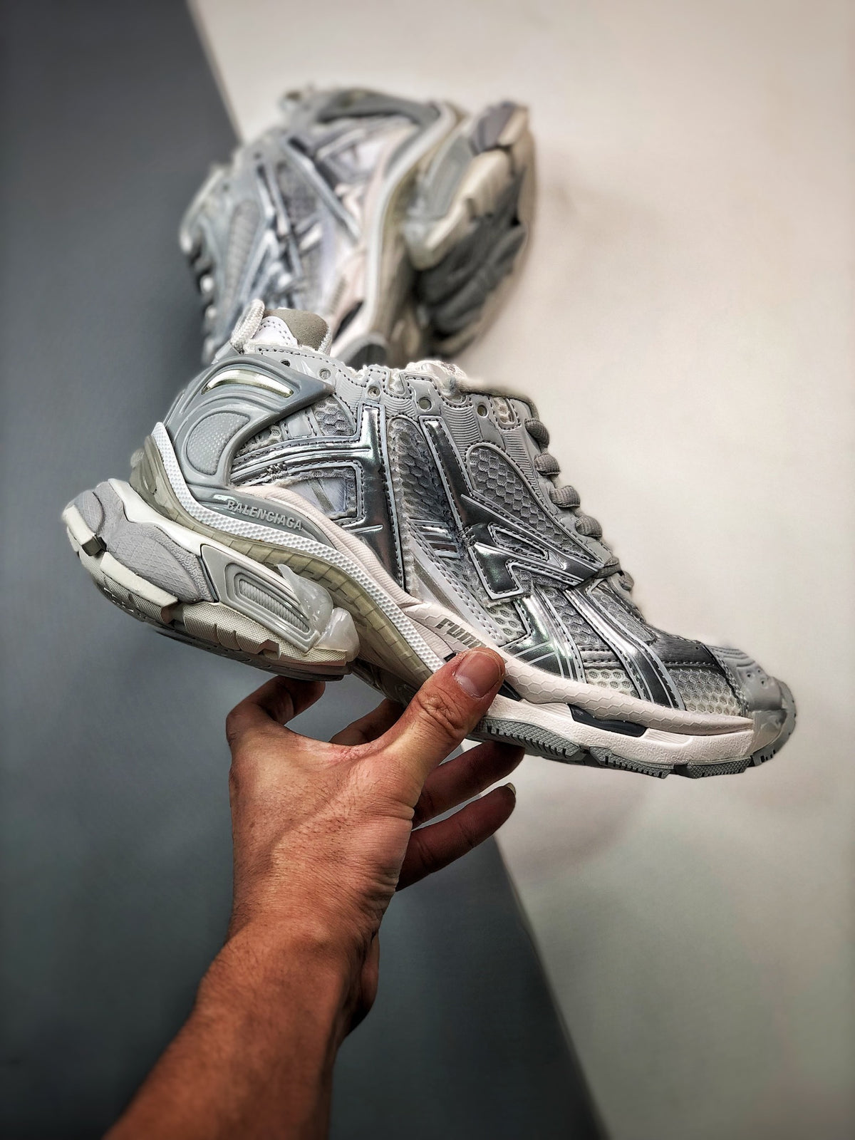 Sneakers Runner 'Argent'