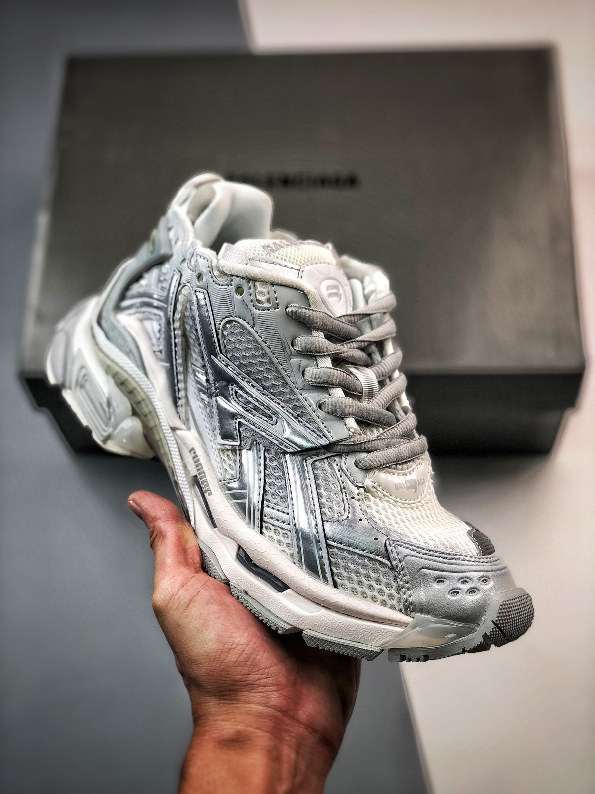 Sneakers Runner 'Argent'