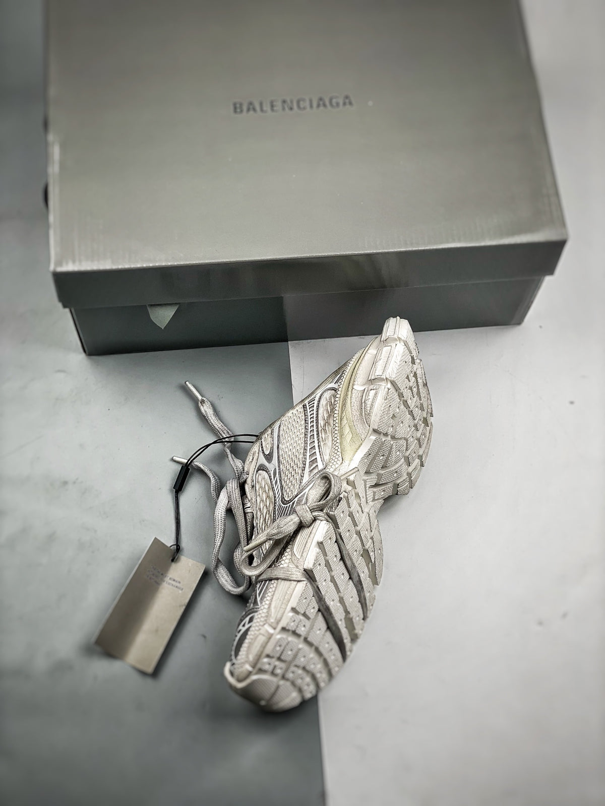 Sneakers 3XL 'Blanc Gris Délavé'