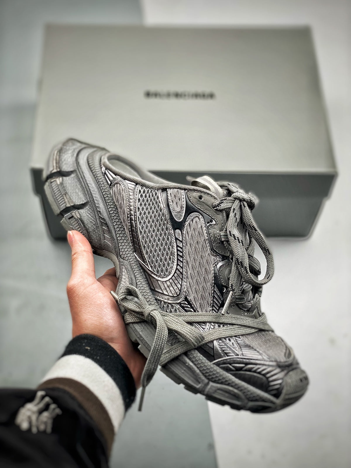 Sneakers 3XL 'Gris Délavé'