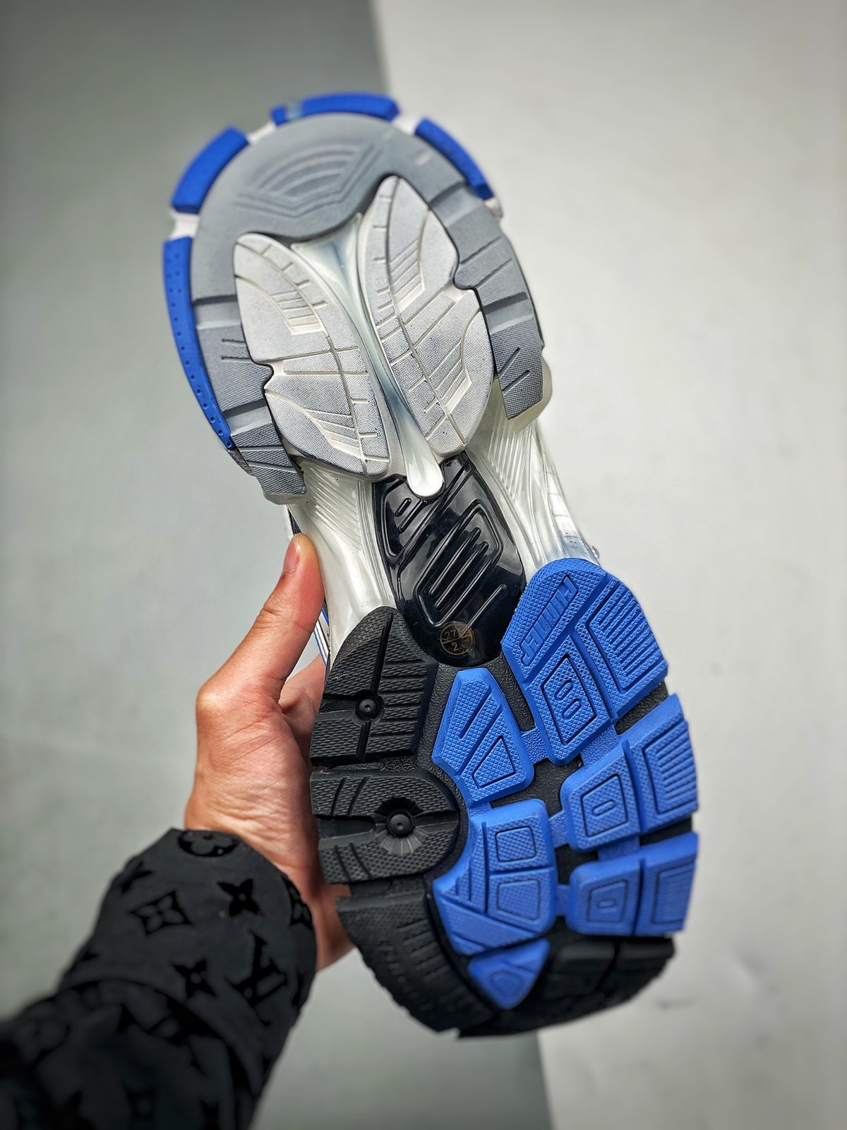 Sneakers Runner 7.5 'Blanc Bleu Royal'