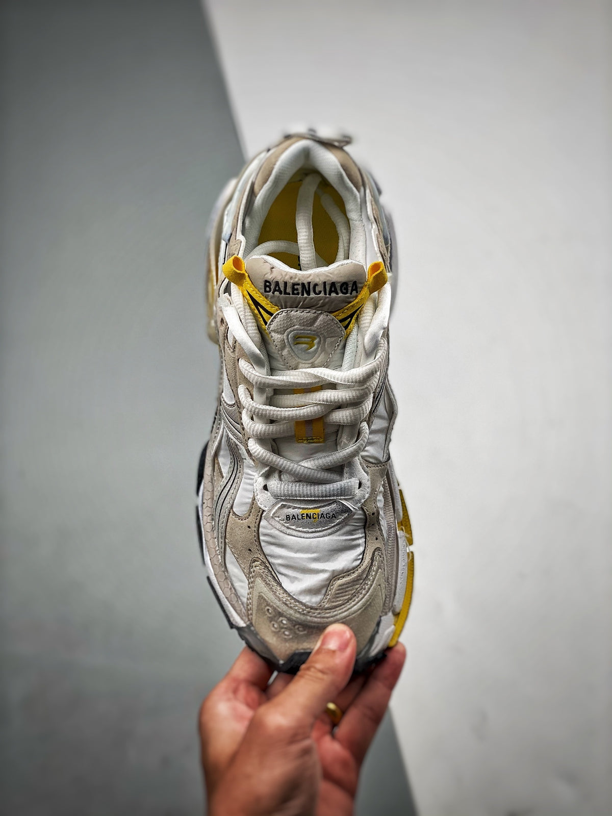 Sneakers Runner 7.5 'Argent Jaune'