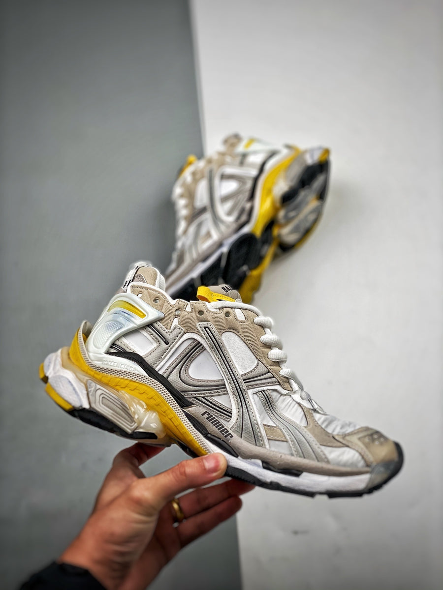 Sneakers Runner 7.5 'Argent Jaune'