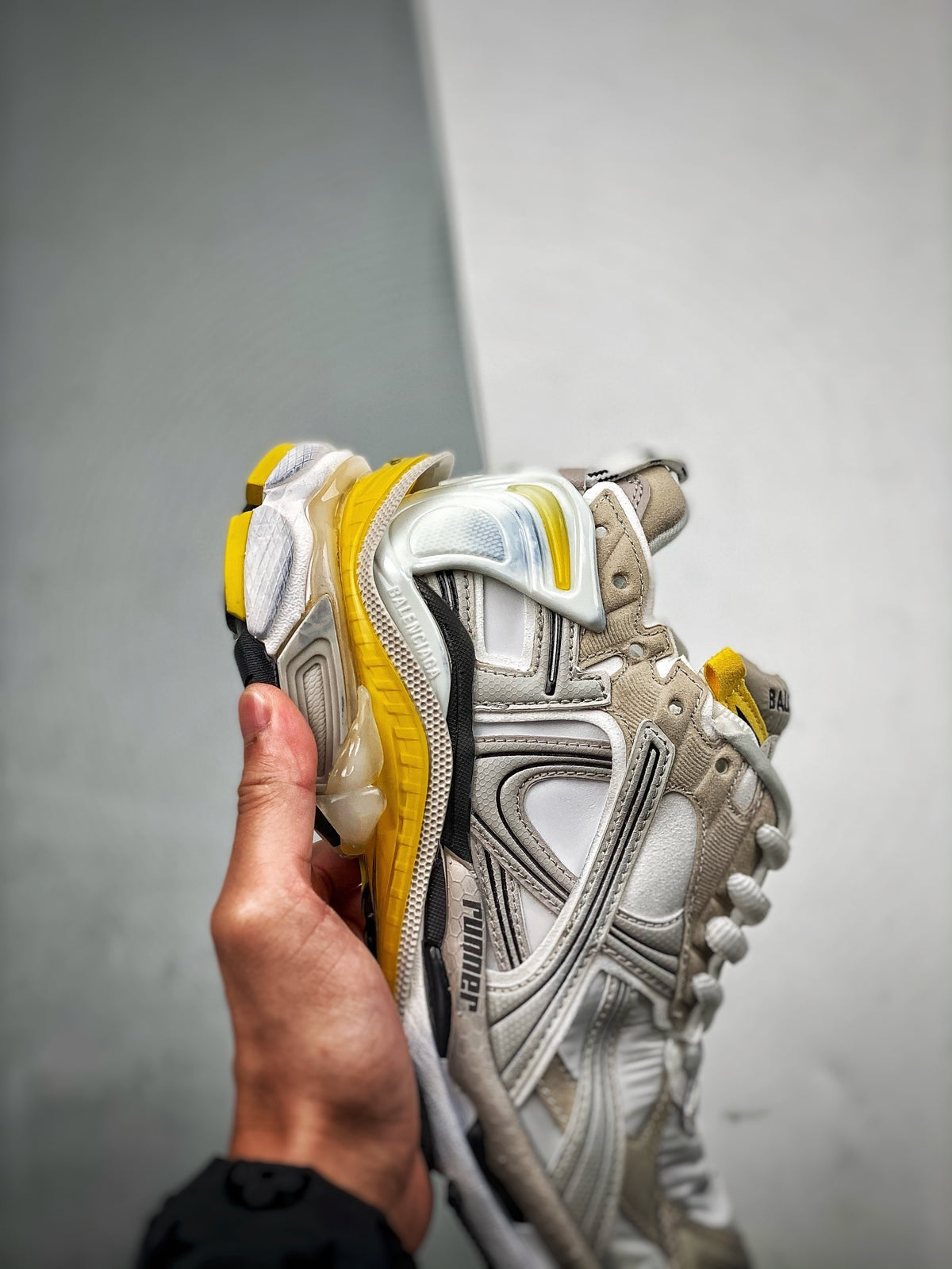 Sneakers Runner 7.5 'Argent Jaune'