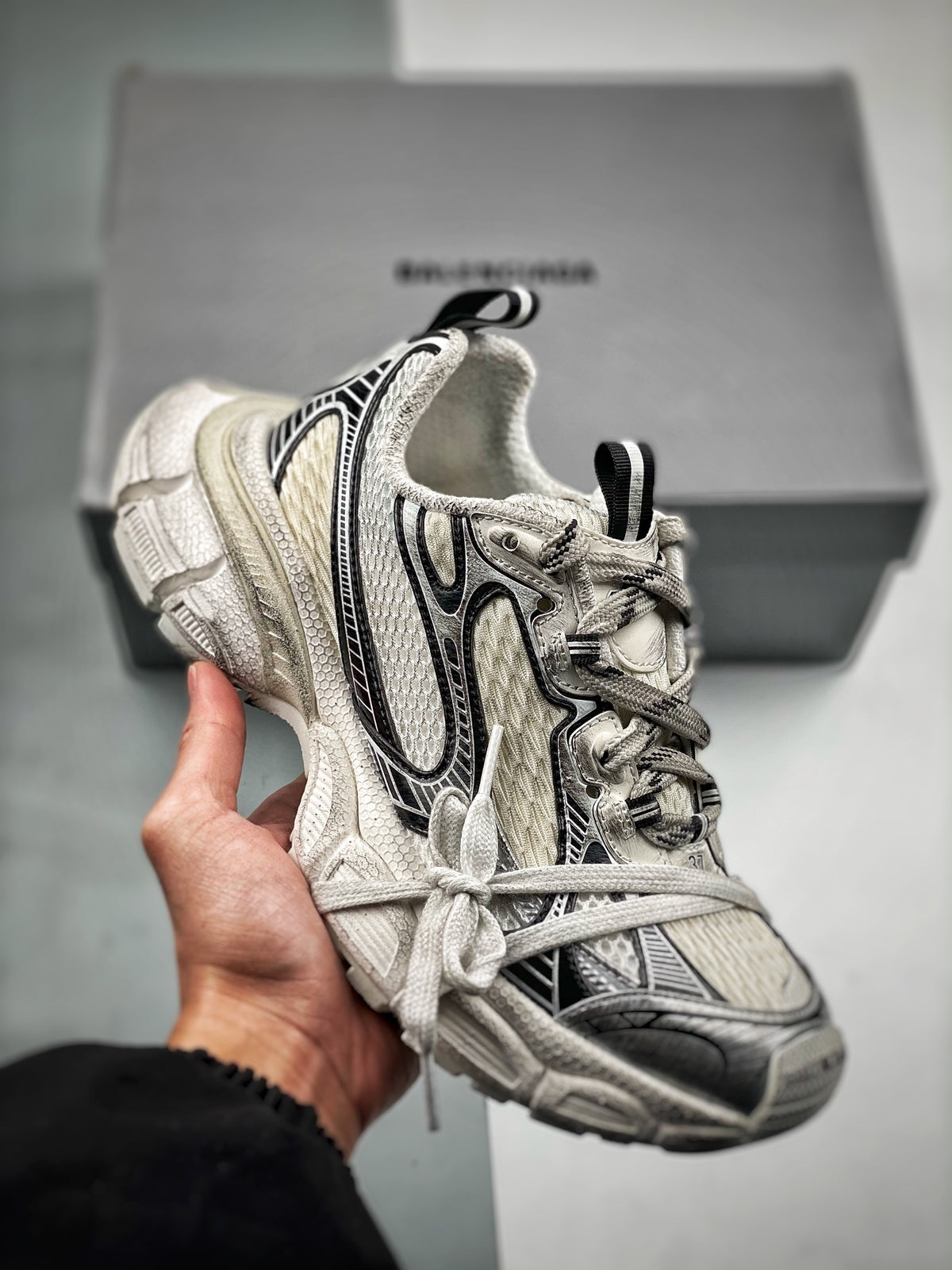 Sneakers 3XL 'Argent Blanc'