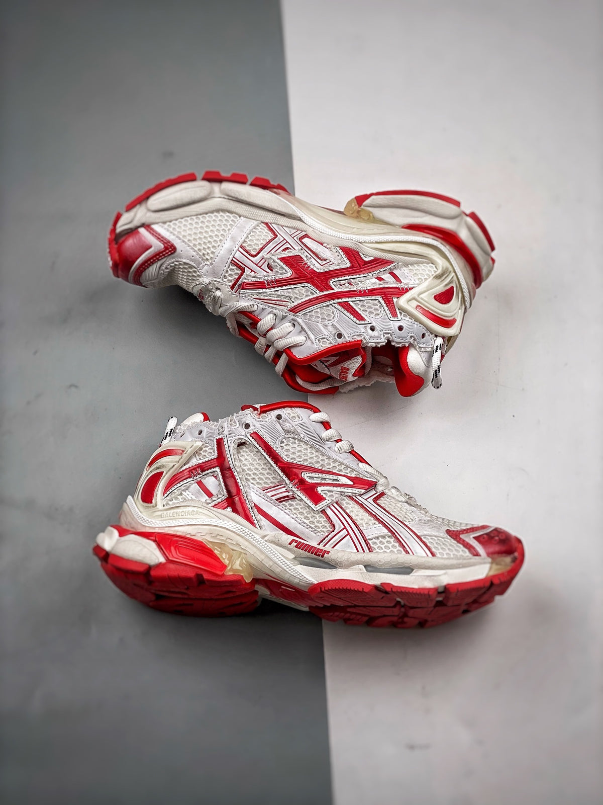 Sneakers Runner 'Blanc Rouge'