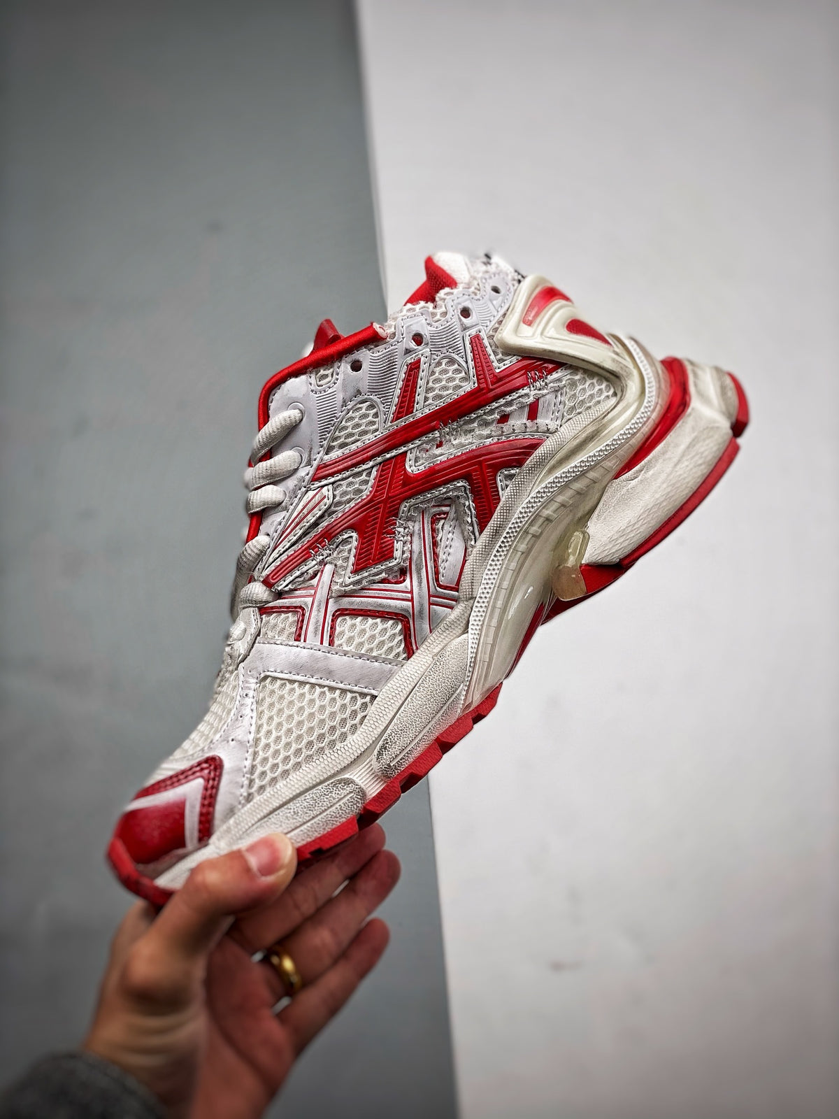 Sneakers Runner 'Blanc Rouge'