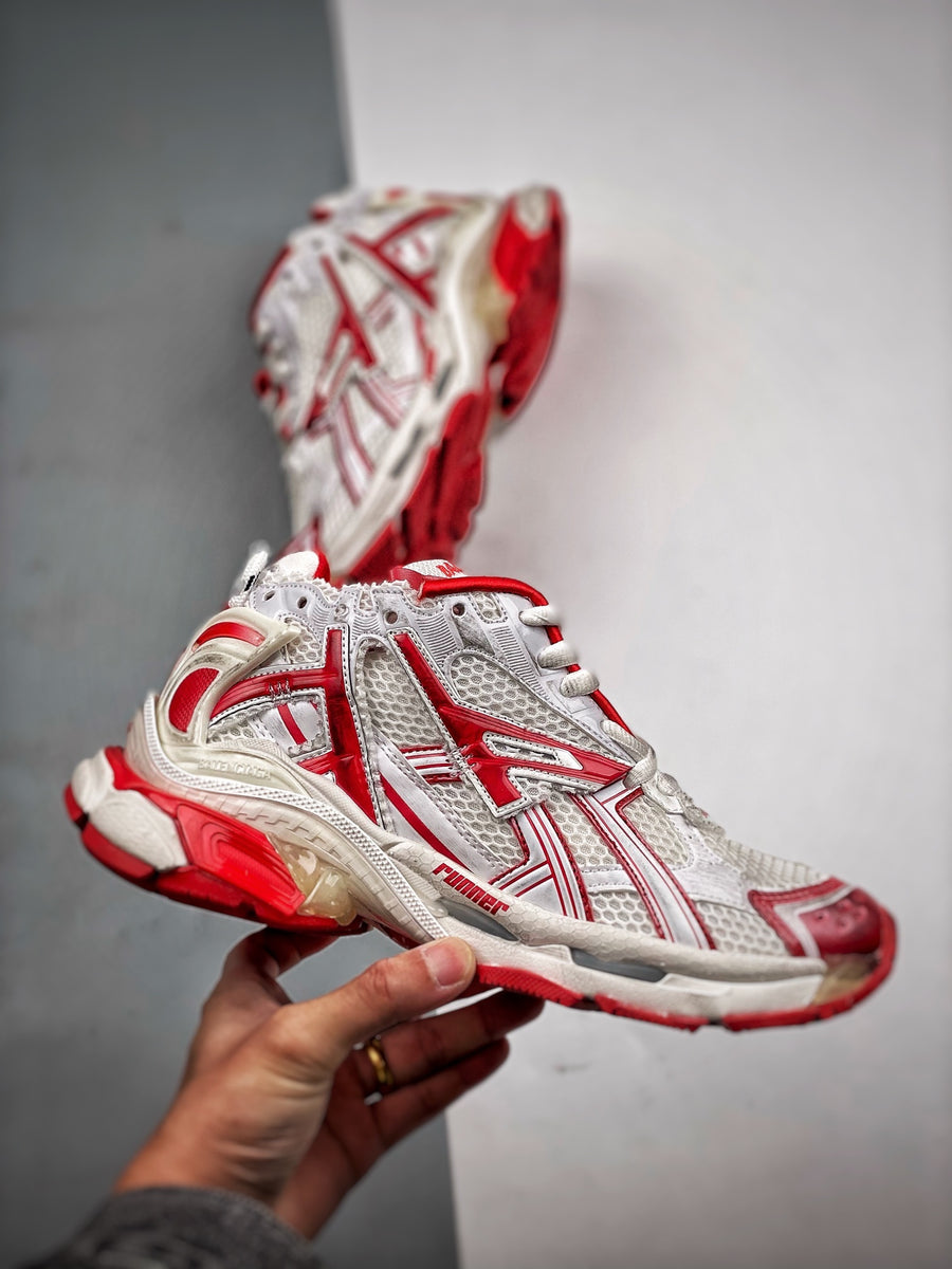 Sneakers Runner 'Blanc Rouge'