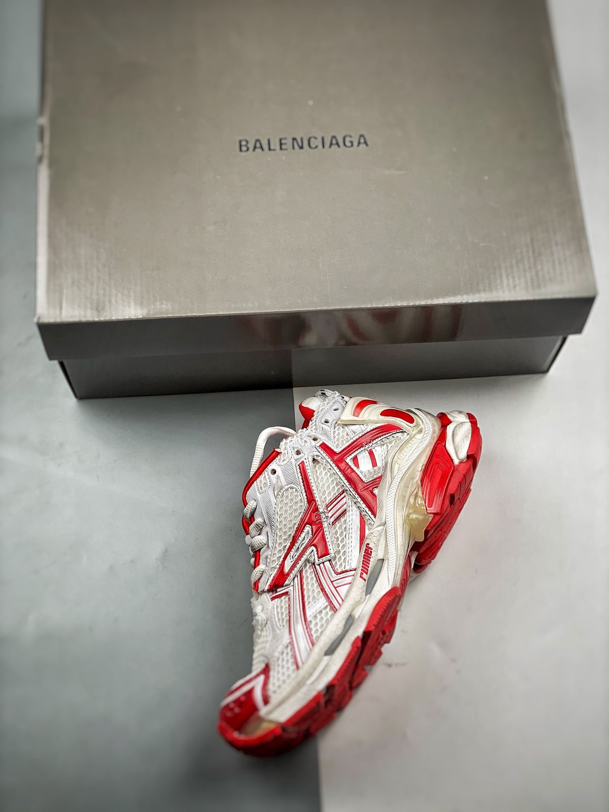 Sneakers Runner 'Blanc Rouge'