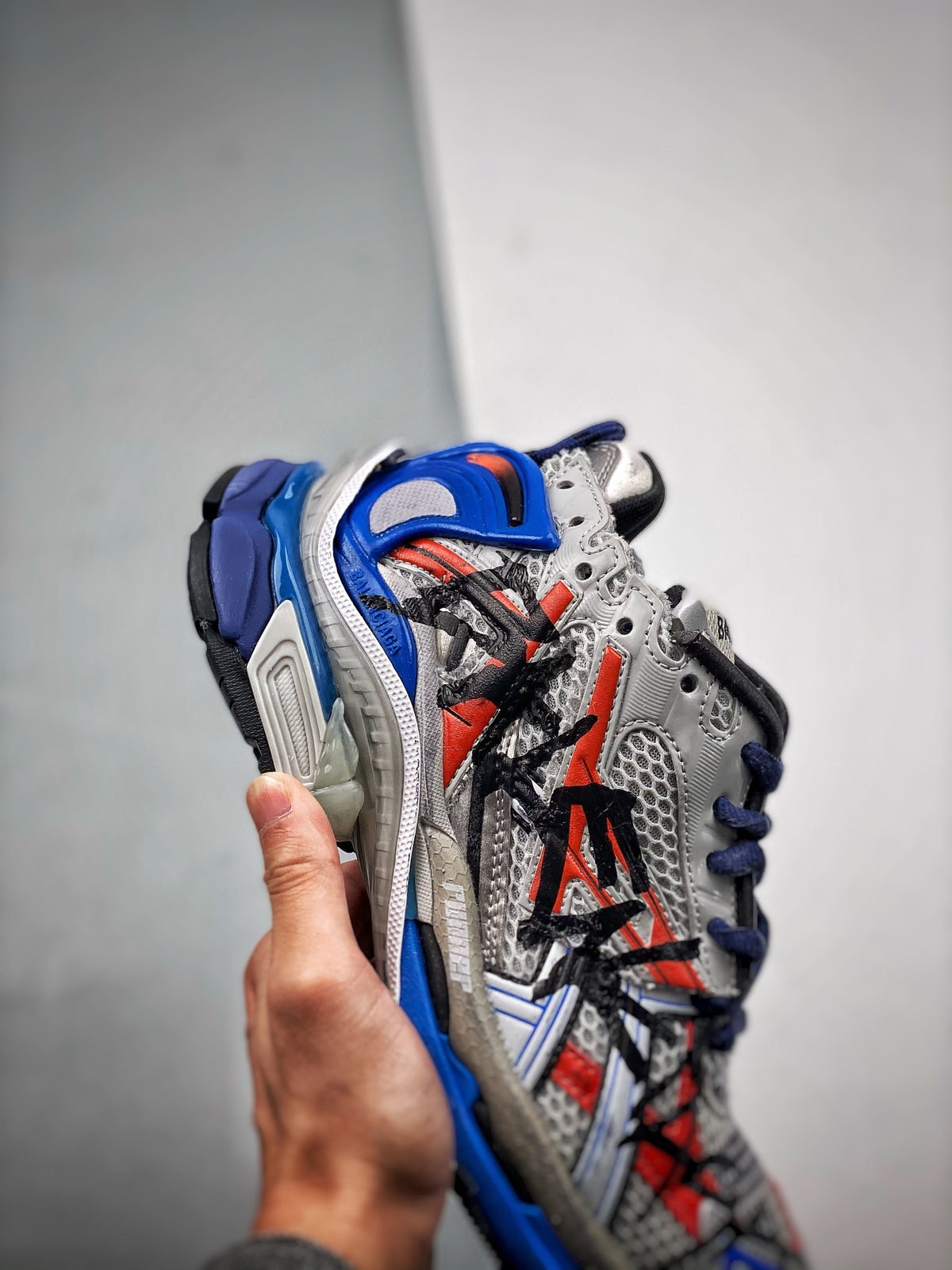 Sneakers Runner 'Blanc Bleu Rouge'