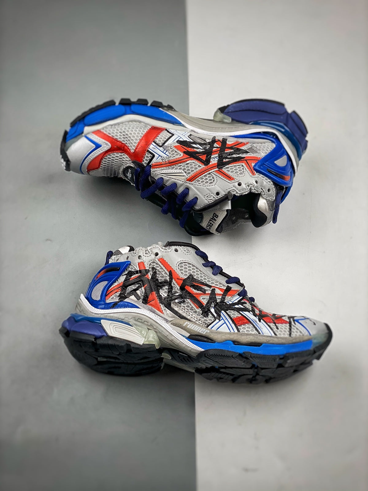 Sneakers Runner 'Blanc Bleu Rouge'