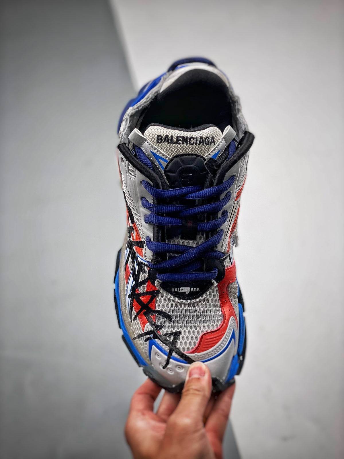 Sneakers Runner 'Blanc Bleu Rouge'