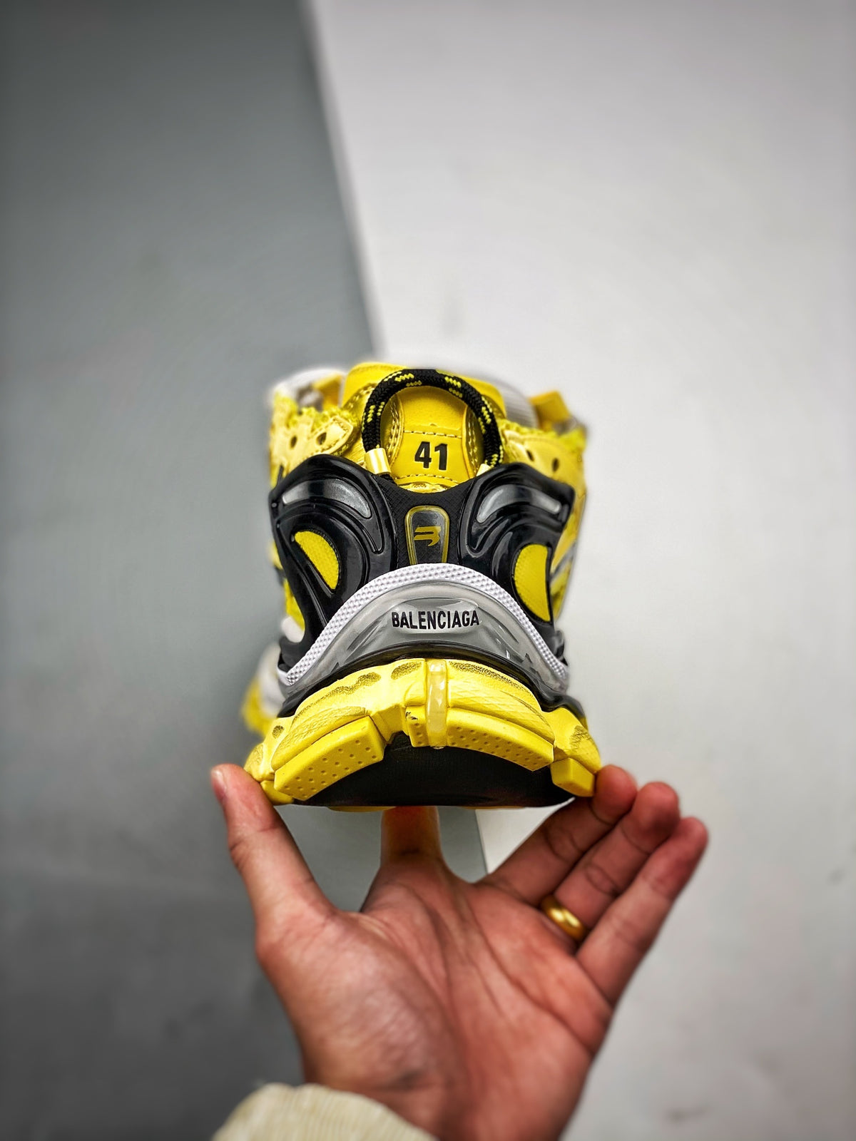 Sneakers Runner 'Jaune Noir'