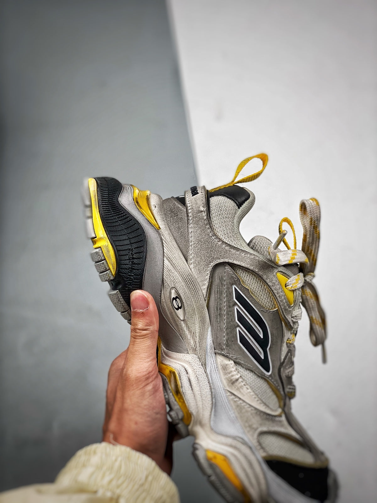 Sneakers Cargo 'Argent Jaune'