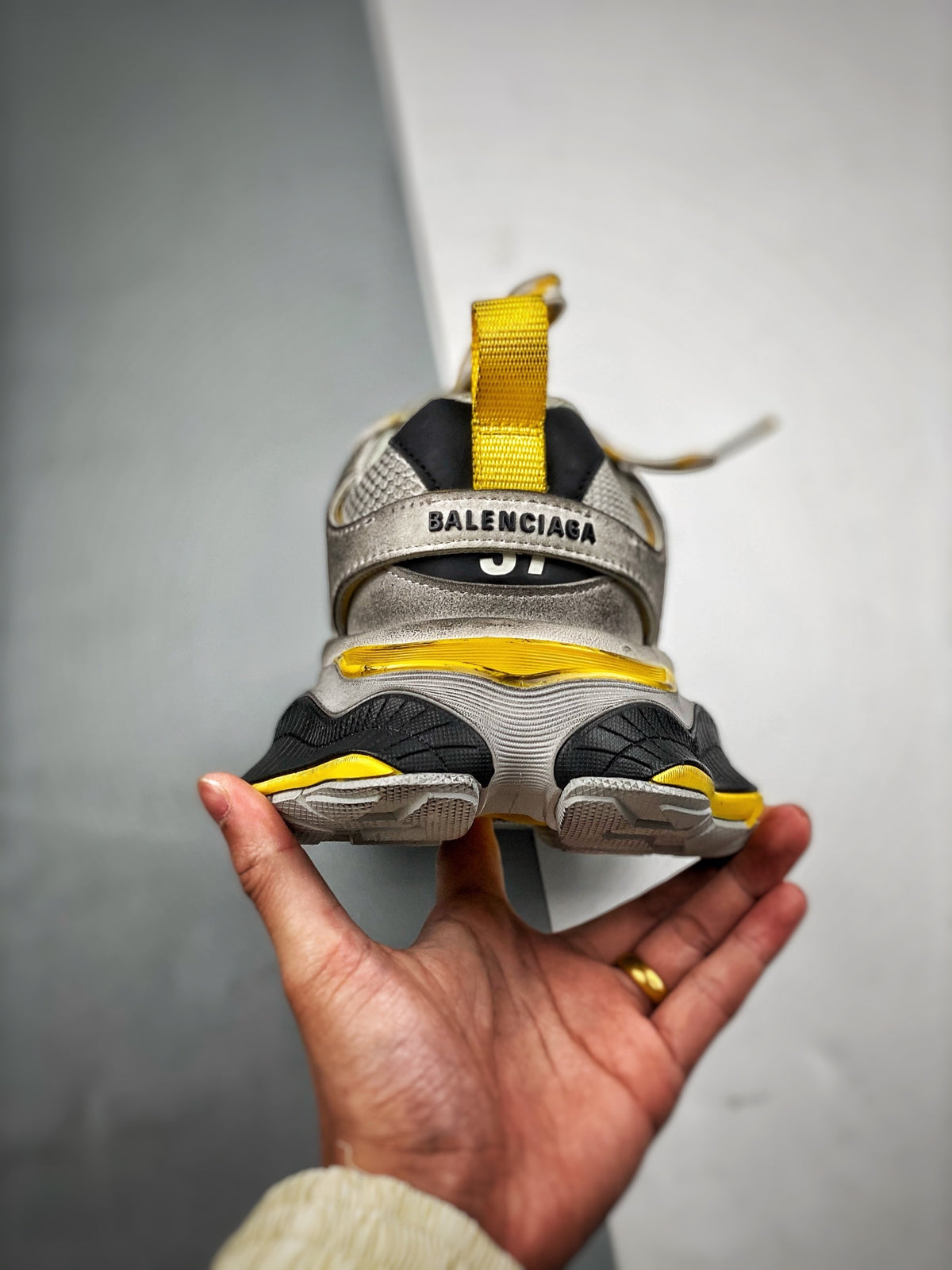 Sneakers Cargo 'Argent Jaune'