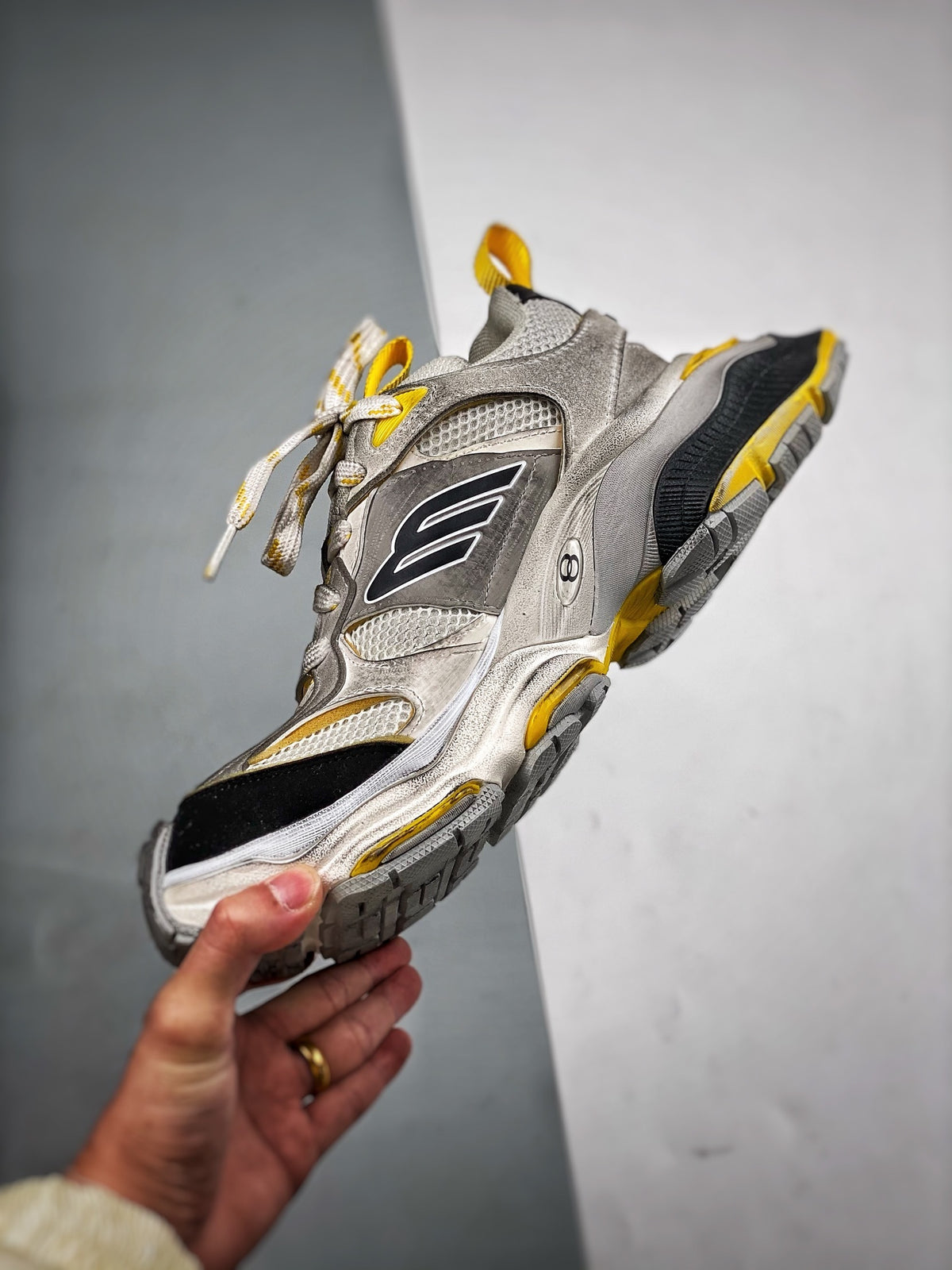 Sneakers Cargo 'Argent Jaune'
