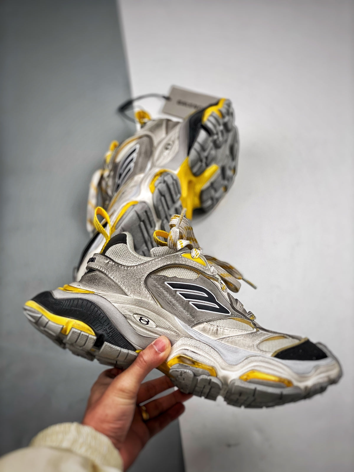 Sneakers Cargo 'Argent Jaune'