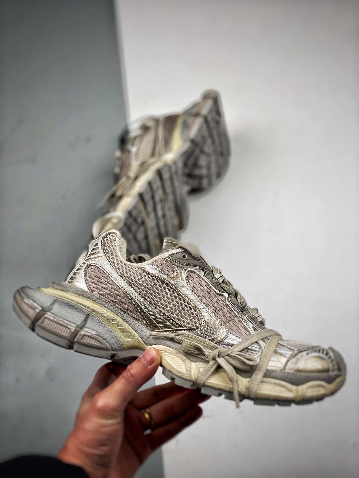 Sneakers 3XL 'Beige Délavé'