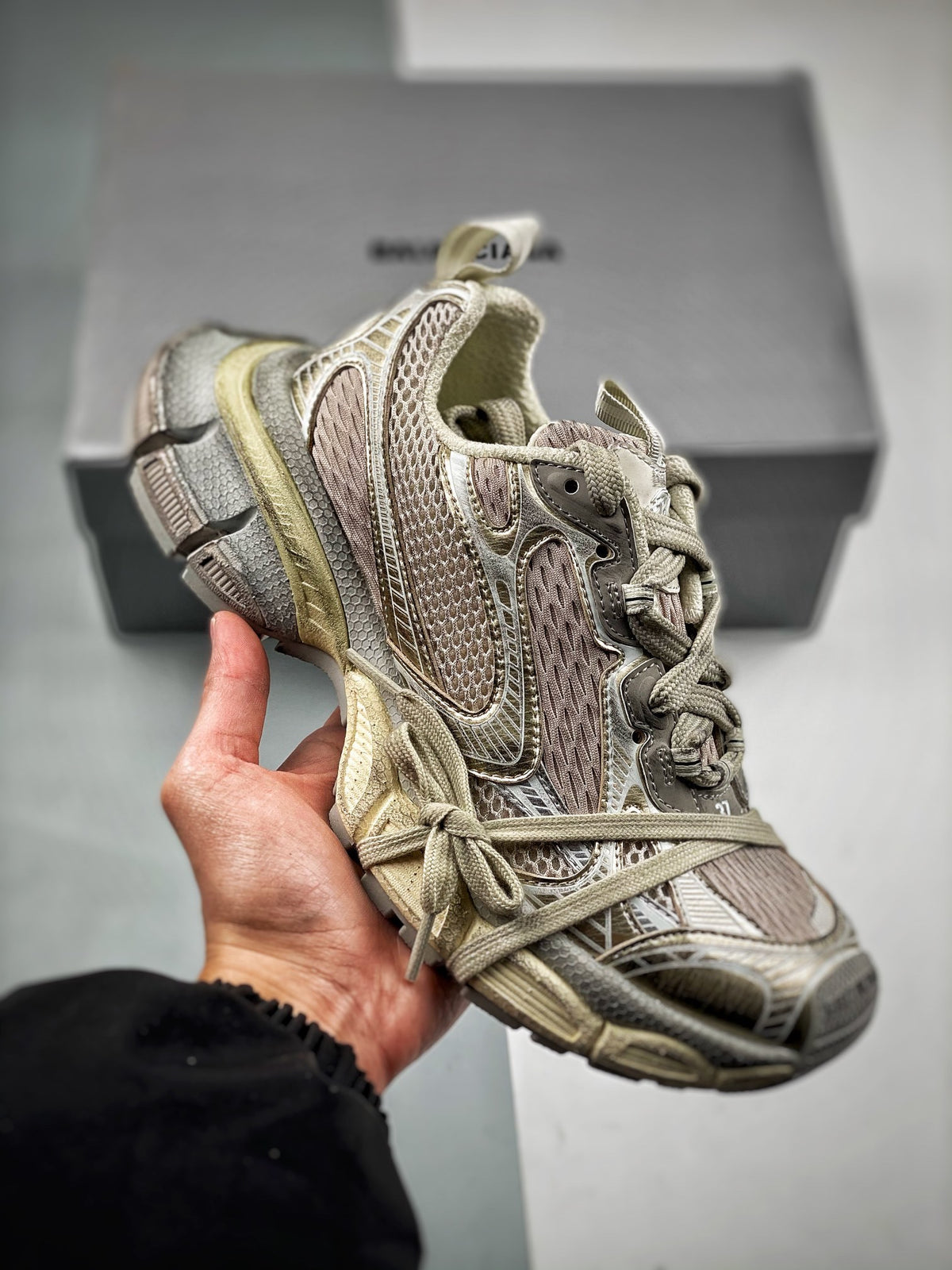 Sneakers 3XL 'Beige Délavé'