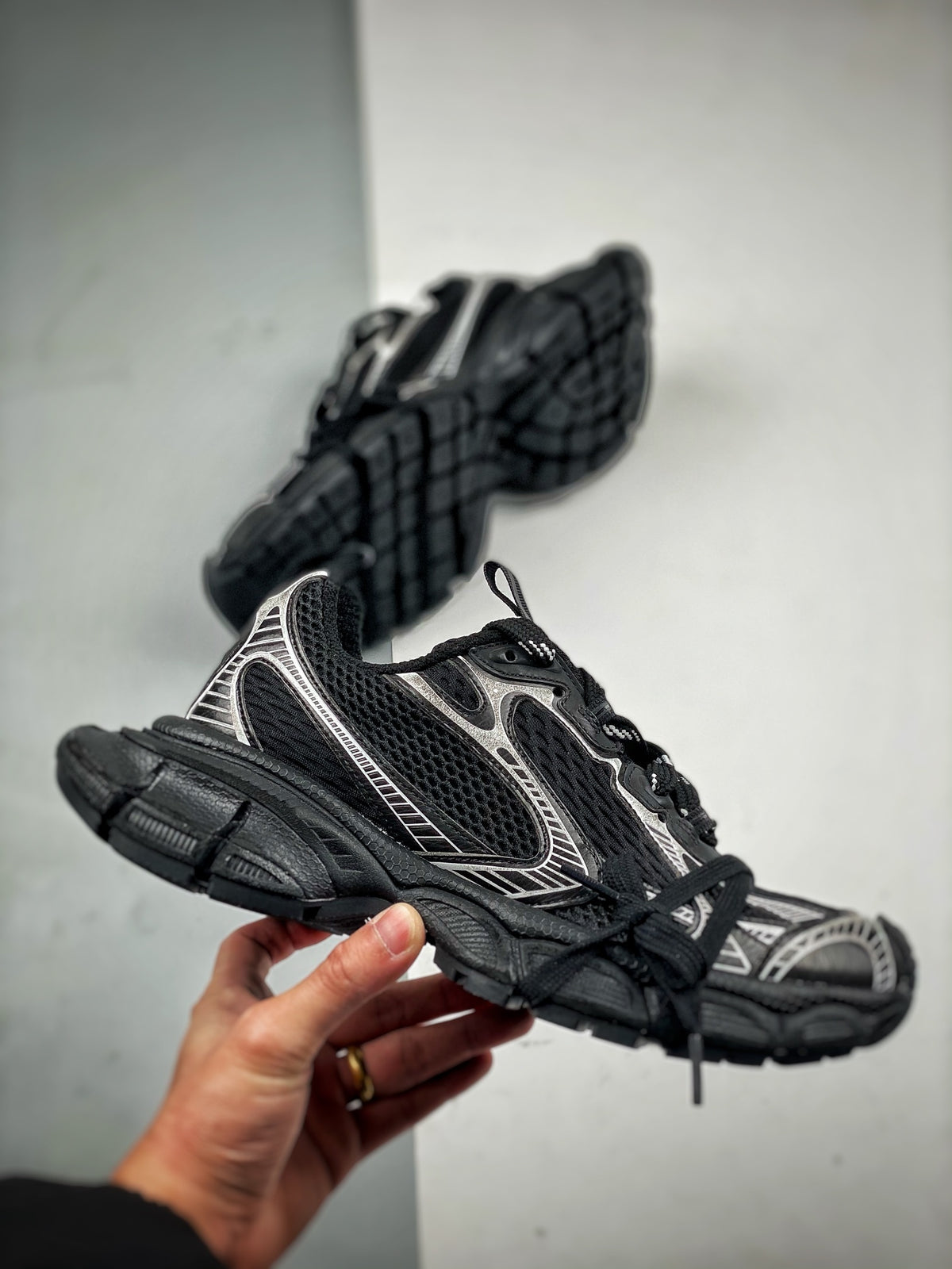 Sneakers 3XL 'Noir Argent'