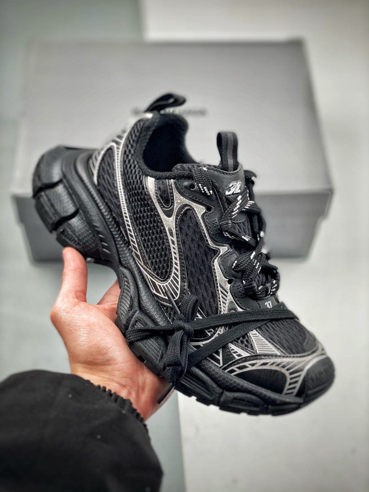 Sneakers 3XL 'Noir Argent'