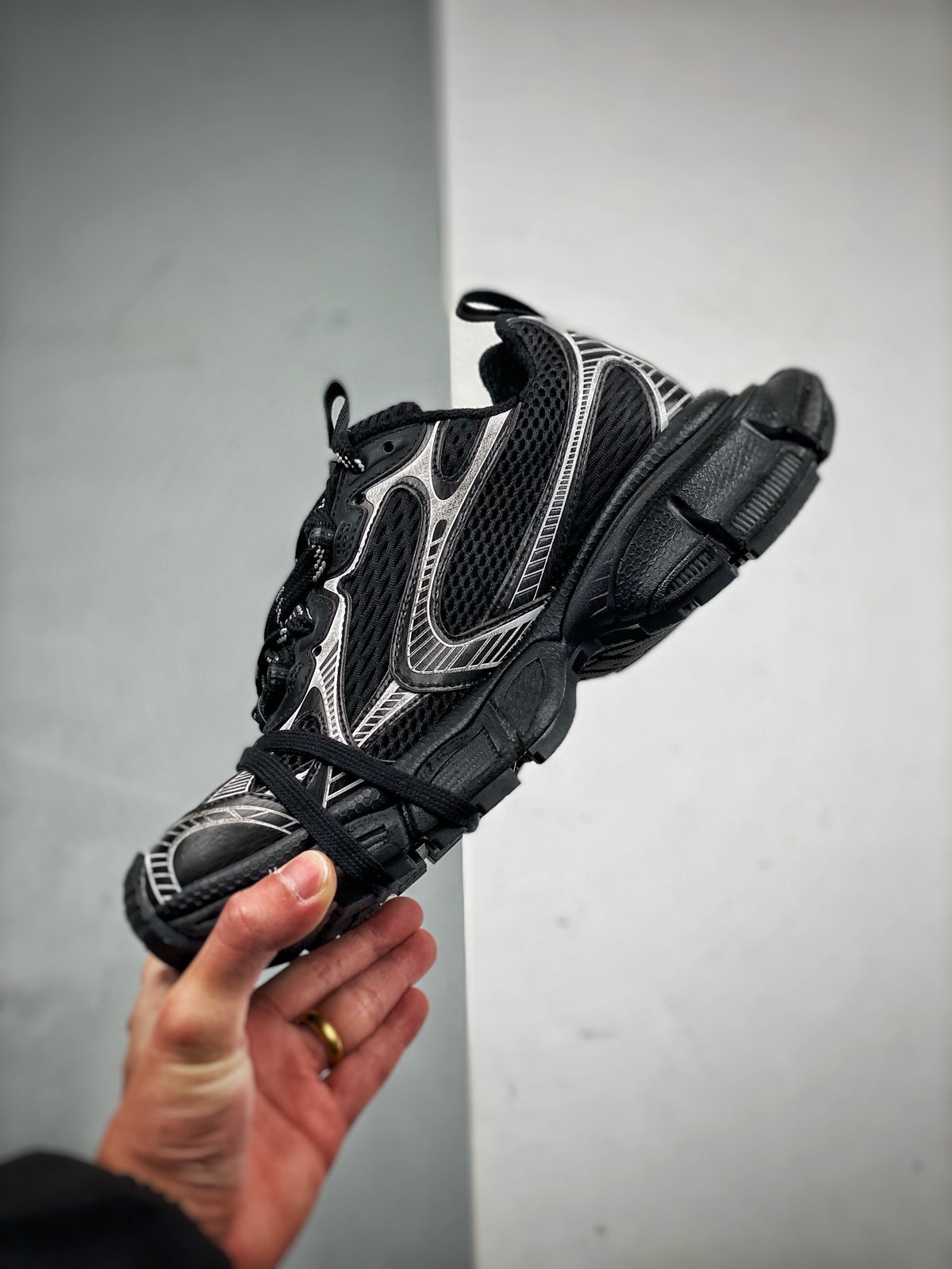 Sneakers 3XL 'Noir Argent'