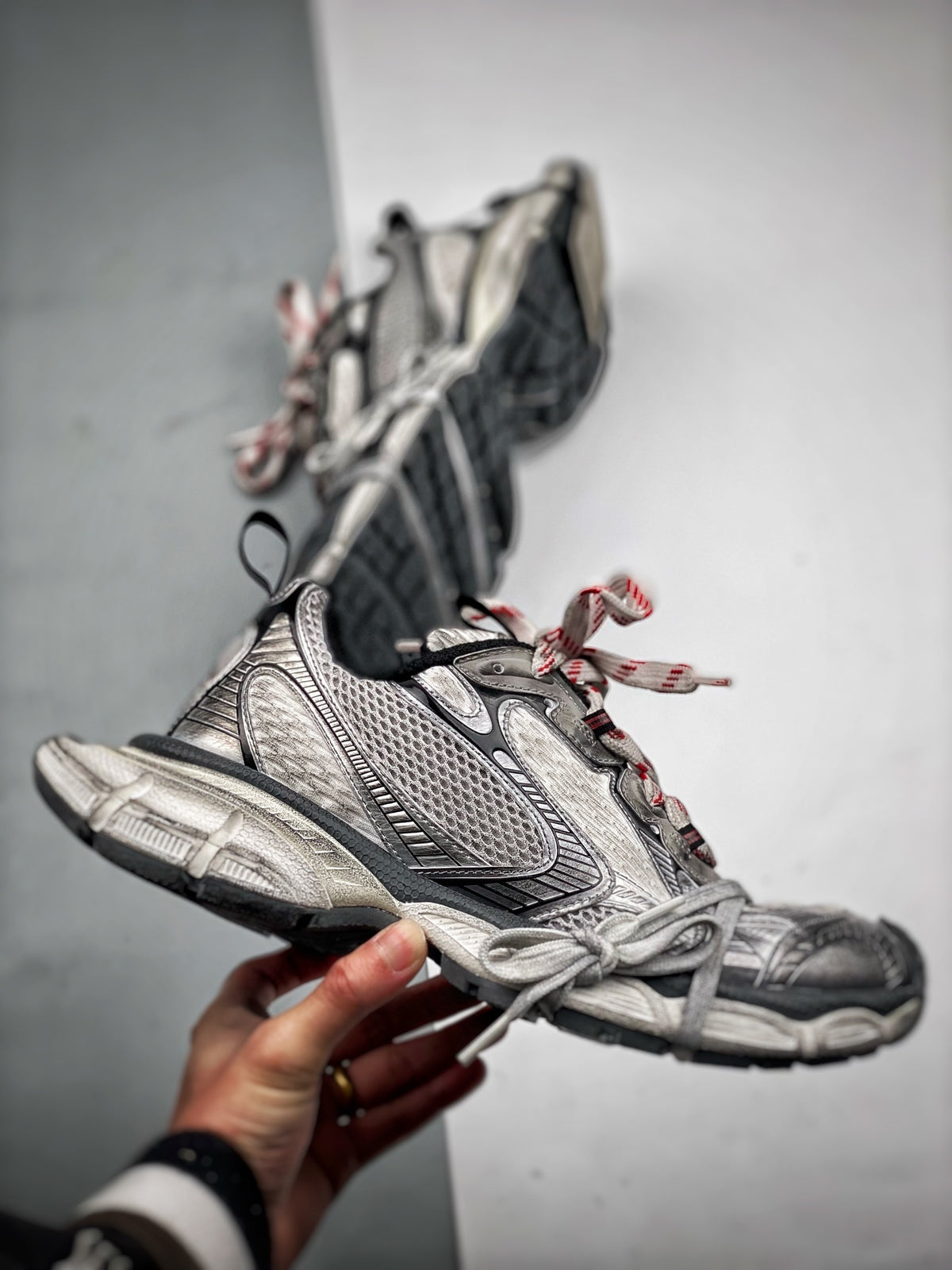 Sneakers 3XL 'Gris Argent Rose'