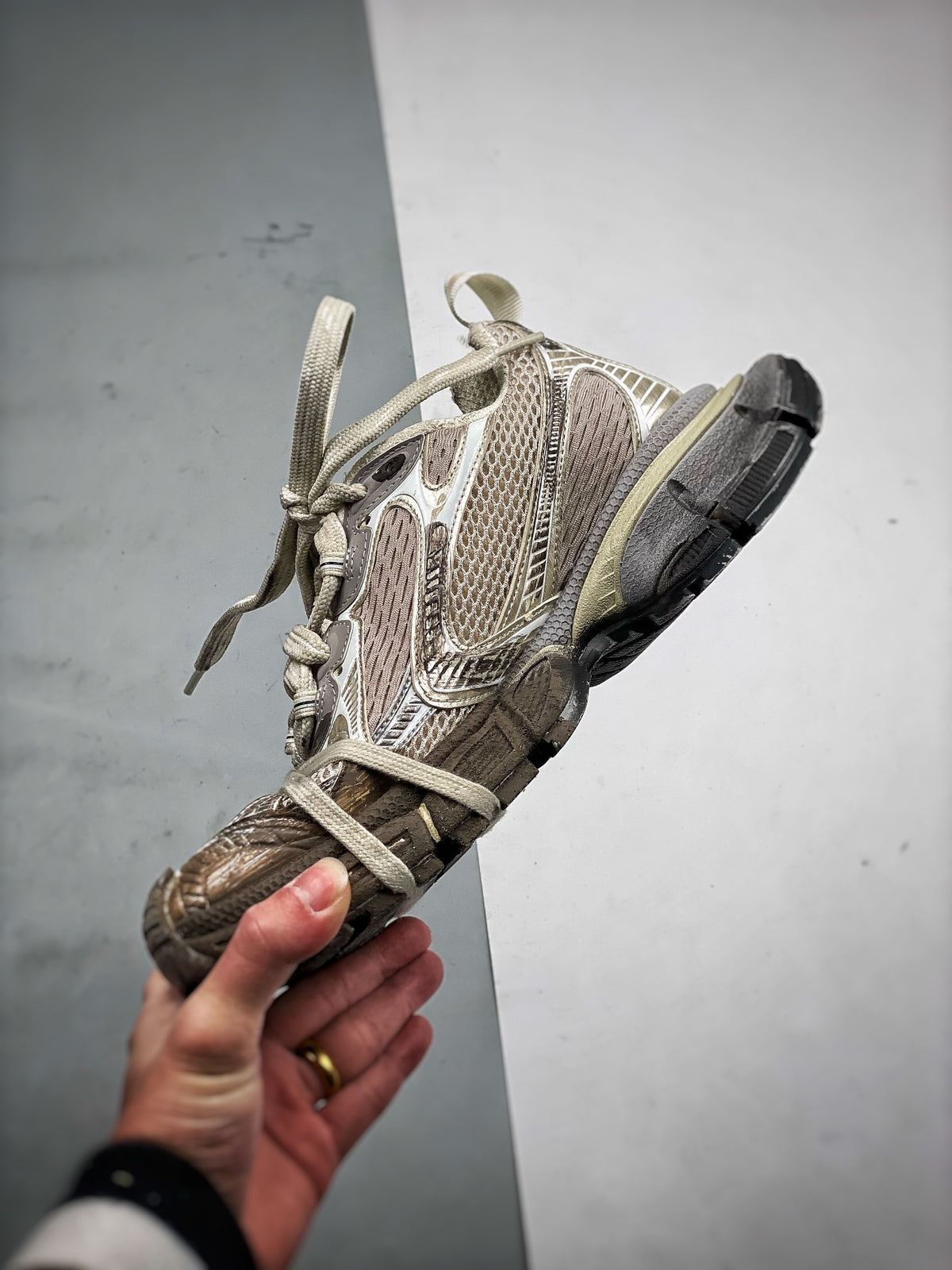 Sneakers 3XL Mud 'Beige Gris Délavé'