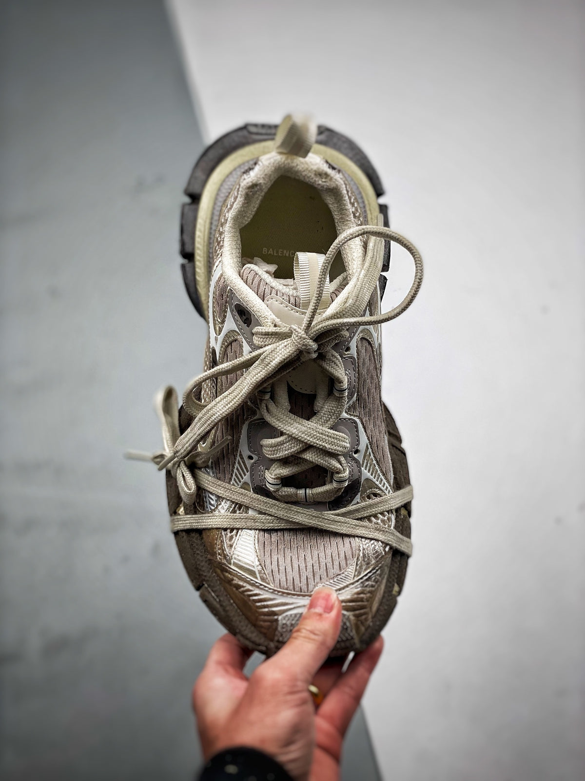 Sneakers 3XL Mud 'Beige Gris Délavé'