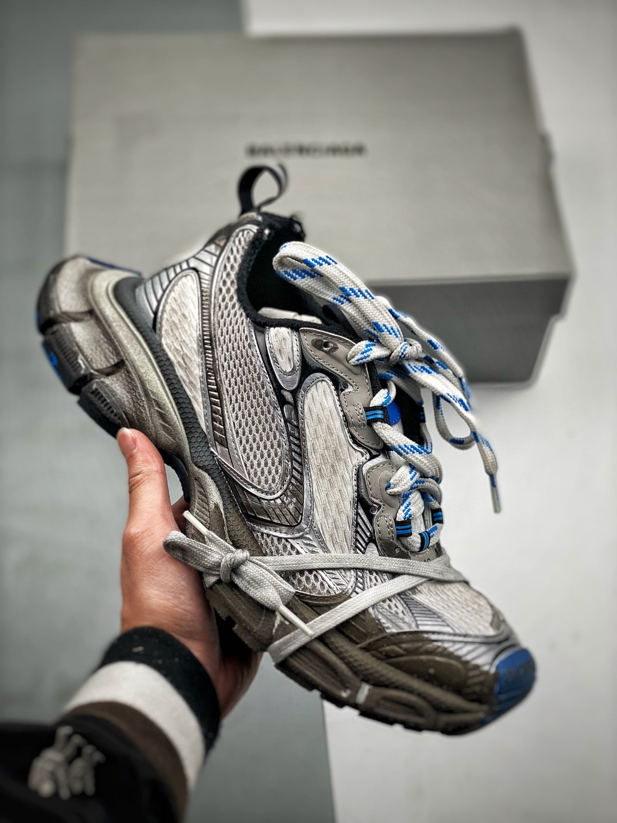Sneakers 3XL Mud 'Gris Bleu Marine'
