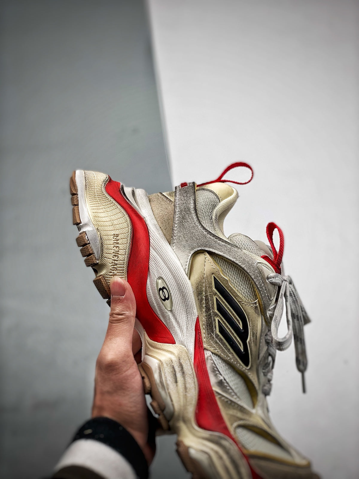 Sneakers Cargo 'Blanc Rouge'